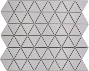 Keramická mozaika CG TR 41 trojuholníková uni biela matná 25,2x29,1 cm