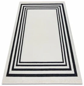Koberec TWIN 22990 Ramka čierny / krémový