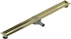 Mexen Flat 360, telo žľabu s rotačným sifónom 100 cm, zlatá lesklá, 1540100