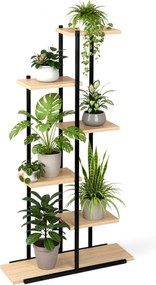 Stojan na květiny IKER vanilla craft/černý