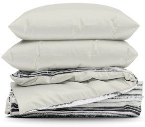 OBLIEČKY Z MIKROVLÁKNA VERANO3 200X220 CM, 2KS 70X80 CM VZOROVANÉ