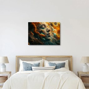 Obraz - Tvár vo vesmíre (70x50 cm)