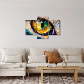 Obraz - Maľba mačacieho oka (90x60 cm)
