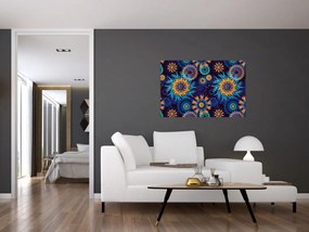 Obraz - 3D kvety (90x60 cm)