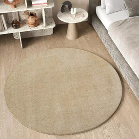 TA Koberec 2000 BÉŽOVÉ KOLO NA MAZNANIE Rozmer: 80x80 cm