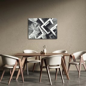 Abstraktný obraz kociek (70x50 cm)