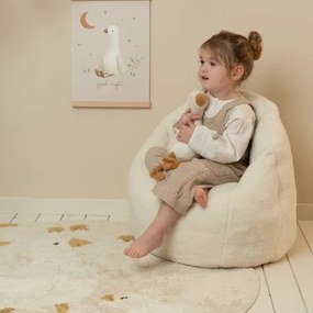 Kreslo detské plyšové Soft White
