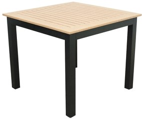 DOPPLER Hliníkový stôl EXPERT WOOD 90x90 cm (antracit)