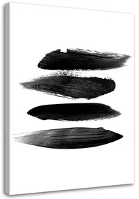 Gario Obraz na plátne Čierne vodorovné pruhy Rozmery: 40 x 60 cm
