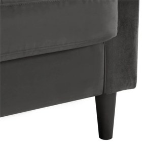 Sivá rohová pohovka Strummer - CosmoLiving by Cosmopolitan