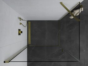 Mexen Pretoria sprchovací kút 70x100cm, 6mm sklo, zlatý profil-číre sklo, 852-070-100-50-00