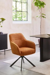 Otočná jedálenská stolička Avola (51140002), škoricová