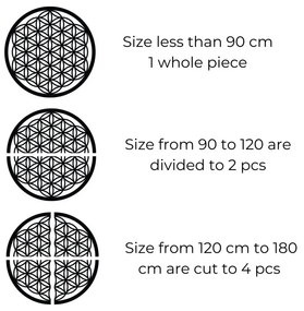 Drevená dekorácia Kvet života – posvätná geometria a mandala na stenu | SENTOP PR0168-akcia20