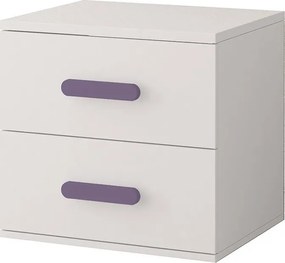 Nočný stolík SCOUT - biely (viac variant)