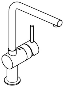 GROHE 31375000 - Drezová batéria A 360 mm lesklý chróm