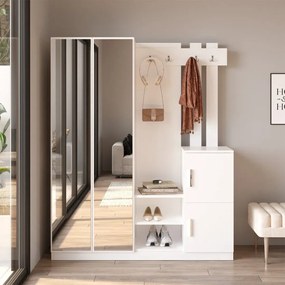 Predsieňová stena Houseland Visor biela