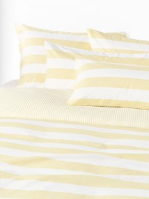 Pruhovaná obojstranná obliečka na paplón z bavlny Lorena