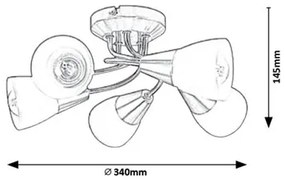 Rabalux stropné svietidlo Connor 5691