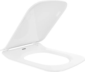Mexen Cube, slim toaletné WC sedadlo s pomalým zatváraním, duroplast, biela lesklá, 39240000