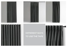 Sivý zamatový dimout záves 140x270 cm – Restilo