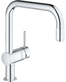 GROHE Minta páková drezová batéria s vyťažiteľným výtokom, výška výtoku 212 mm, chróm, 32067000