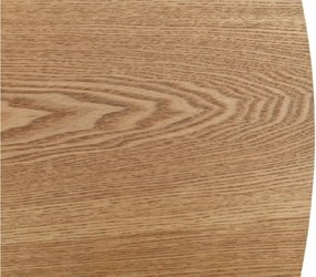 Okrúhly jedálenský stôl ANGEL 100x100 cm, dekor dub/kašmír