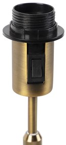 Stolná lampa bronzová s tienidlom z ľanu biela 35 cm - Parte