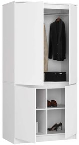 Skriňa S 90 4D CLP biela