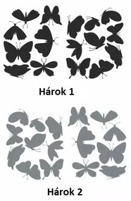 Nálepky motýle - 2 farby