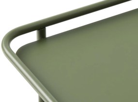 Dizajnový odkladací stolík Harinder 45 cm olivovo-zelený