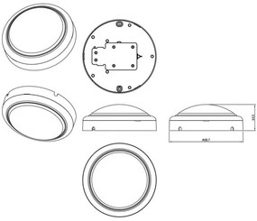 Philips - LED Nástenné svietidlo PROJECTLINE LED/15W/230V IP65