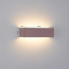 Brilagi - LED vonkajšie nástenné svietidlo DONNANI LED/12W/230V 30 cm hnedé IP44