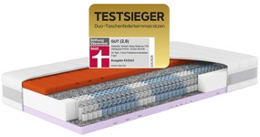 Hn8 Schlafsysteme 7-zónový matrac s taštičkovými pružinami Sleep Balance (H3/H4, 90 X 200 CM)  (100305737)