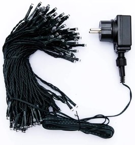 DECOLED LED svetelná reťaz ELSLN, 20 m, 100 teplých bielych LED diód, IP44, vrátane zdroja