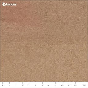 Svetlohnedá čalúnená dvojlôžková posteľ s úložným priestorom s roštom 180x200 cm Kiana – Makamii