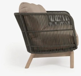 Kaki záhradná pohovka Kave Home Catalina