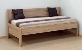 BMB TINA - masívna dubová posteľ 90 x 200 cm ľavá, dub masív