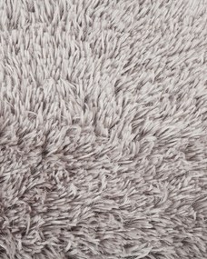 Okrúhly koberec ⌀ 140 cm sivý CIDE Beliani