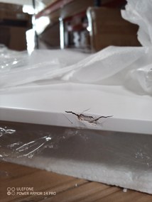 AKCIA Biely jedálenský stôl BERGEN 100x70 cm II. akosť