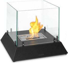 Klarstein Phantasma Cubo, etanolový krb, horáky z nehrdzavejúcej ocele, bez dymu a bez zápachu, bezpečnostné sklo