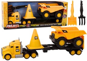 LEAN TOYS Súprava stavebných strojov