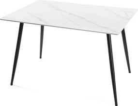 Noela Jedálenský stôl s keramickou doskou v dekore bieleho mramoru CERAMON 120