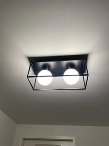 Ledvance - Vonkajšie nástenné svietidlo DECOR SQUARE 2xG9/28W/230V IP44