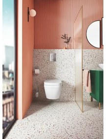 GROHE 40374001 - Sada na čistenie WC ESSENTIALS 12,1 x 39,8 cm chróm