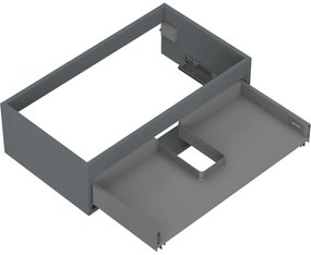 Mexen Box-A, závesná skrinka 80 cm, 1 zásuvka, grafitová matná, 91AX0-0800-235-1-66