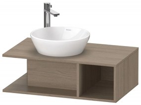 DURAVIT D-Neo závesná skrinka pod umývadlo na dosku Compact, 1 otvorená priehrada vpravo, 800 x 480 x 260 mm, dub Terra, DE491803535