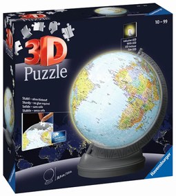 Ravensburger 3D Puzzleball Svietiaci glóbus 540 ks