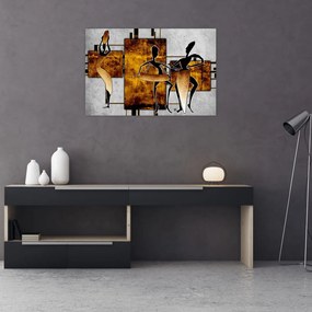 Obraz - Motívy Africkej kultúry (90x60 cm)