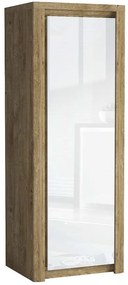 Skriňa Livinio L2 Ribbeck/Biely lesk