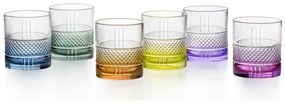 RCR BRILLANTE COLOUR POHÁR NA WHISKY 340ML SADA 6 KS